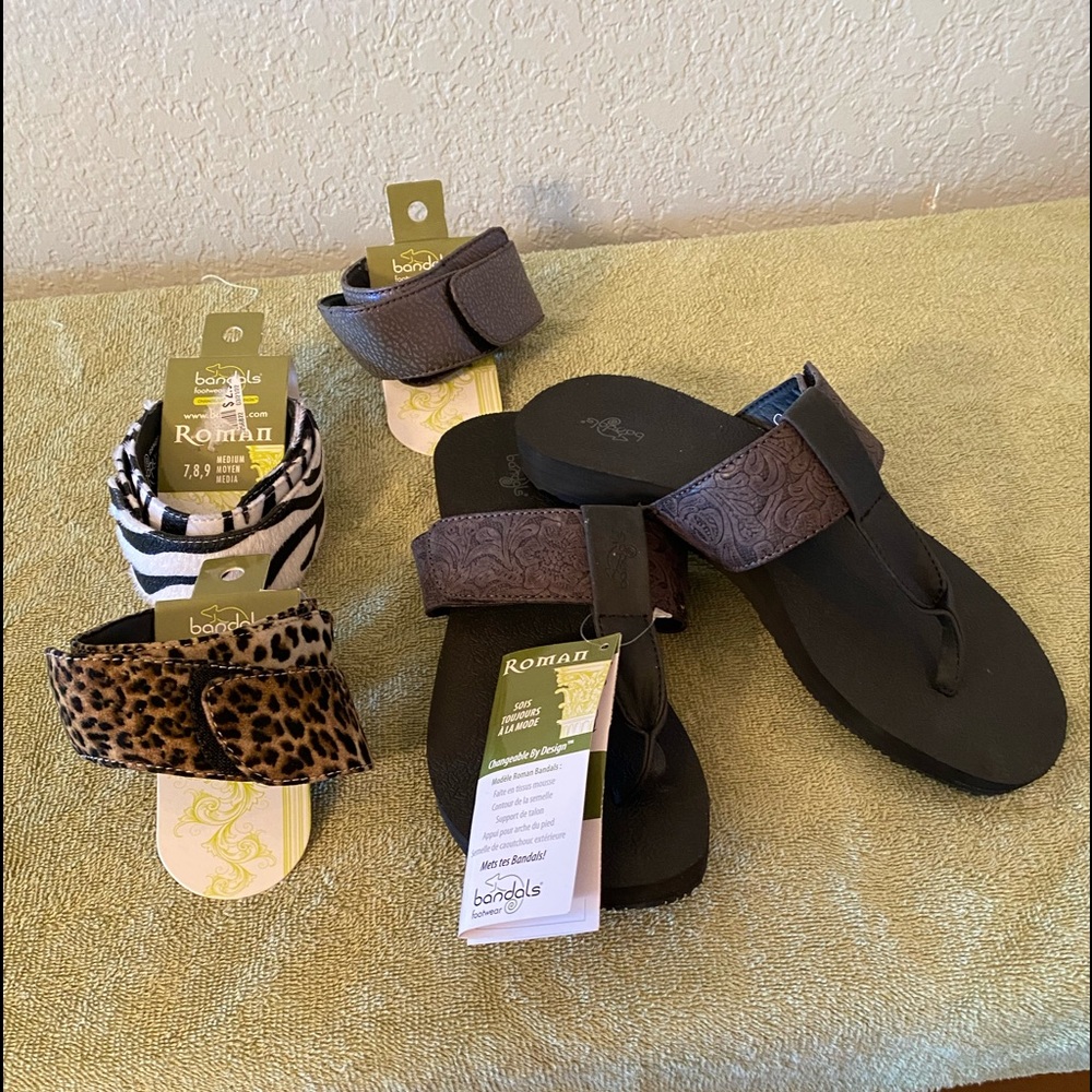 These Bandal sandals are great.  Change bands for all different looks.  Sz 9 NWT